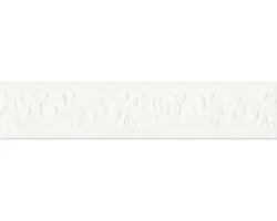 PVC-Bordüre A.S. Creation Only Borders 8 Blumenranke weiß 5 m x 13 cm