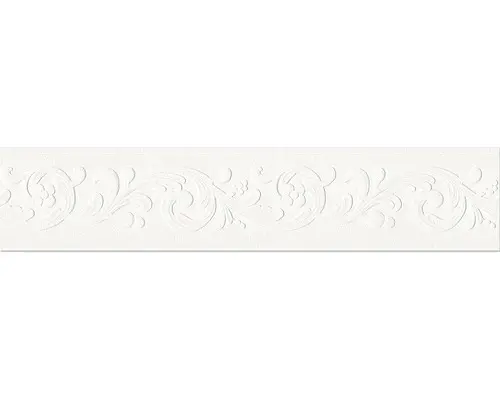 PVC-Bordüre A.S. Creation Only Borders 8 Blumenranke weiß 5 m x 13 cm