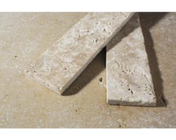 FLAIRSTONE Travertin Sockelleiste Roma 40-60 x 7 cm