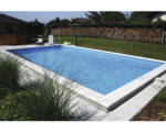 Hornbach Einbaupool Styropor-Pool-Set Luxus P40 800x400x150 cm inkl. Skimmer, Leiter, Bodenschutzvlies & Verrohrungsset weiß