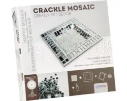 Kreativset Crackle Mosaic Schale silber