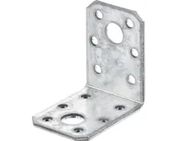 Winkelverbinder 50 x 50 x 35 mm, sendzimirverzinkt, 25 Stück