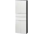 Hornbach Hochschrank Fackelmann Style 178x60x32 cm weiß/anthrazit