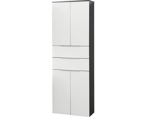 Hochschrank Fackelmann Style 178x60x32 cm weiß/anthrazit