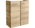 Hornbach Waschbeckenunterschrank Fackelmann Milano-Mini 61x52x27,5 cm ohne Waschbecken asteiche