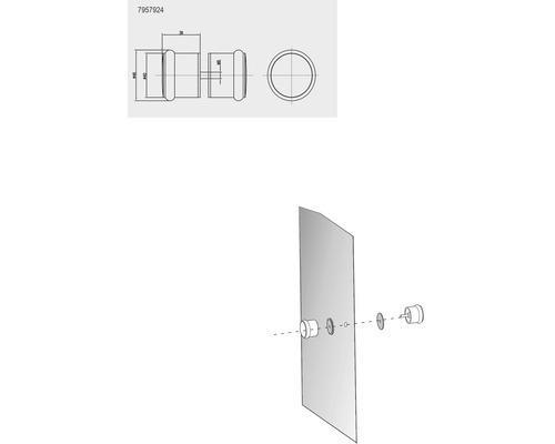 Türgriffe Form & Style chrom zu 7801946 7801947