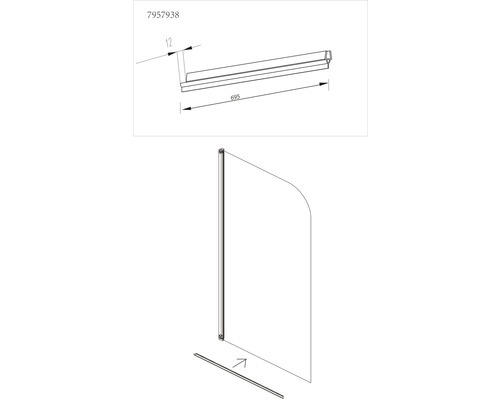 Dichtung Form & Style für Badewannenfaltwände Tahiti