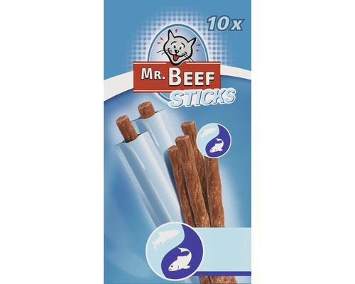 Katzensnack MR.BEEF Cat Stick Lachs und Forelle 10 Stück