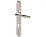 Hornbach Drücker-Langschild-Garnitur Profilzylinder PZ "Wien" Messing/chrom-poliert