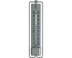 Innen- und Außenthermometer Analog TFA Metall silber Innen/Außen 195 mm