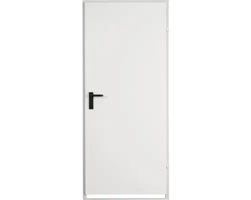 Stahltür inkl. Eckzarge und Bodeneinstand 80x200 cm rechts