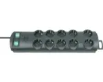 Hornbach Steckdosenleiste Brennenstuhl® Primera-Line 10-fach, mit Kabel-Clip, schwarz, 2 m