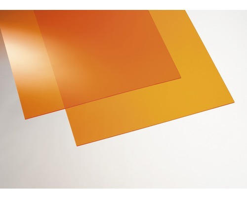 Acrylcolorplatte 3x500x1000 mm glatt orange