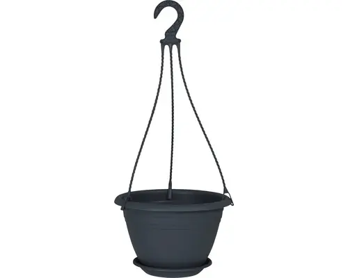 Pflanztopf für Hängeampel Galicia 25 cm anthrazit