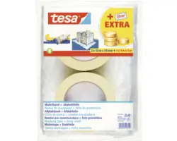 Tesa Abdeckset Malerband 2x 50 m x 30 mm+ Abdeckfolie 4 m x 5 m