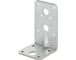 Schwerlast-Winkelverbinder m. Sicke 90 x 50 x 50 mm, sendzimirverzinkt, 1 Stück