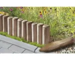 Hornbach Minipalisade gespitzt und gefasst 5x50 cm braun