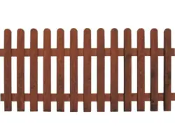 Vorgartenzaun Elba gerade 178 x 85 cm braun