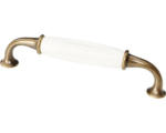 Hornbach Griff brüniert/weiß L 145 mm x B 19 mm x H 35 mm