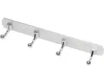Hornbach Hakenleiste mit 4 Haken eloxiert/verchromt L 272 mm x B 38 mm x H 50 mm