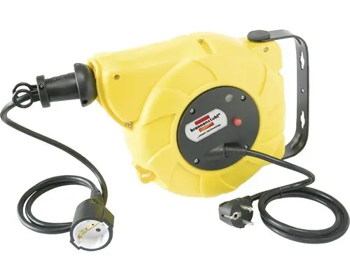Kabelaufroller Brennenstuhl® Automatic-Box Electric IP 20 10 m gelb