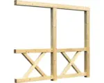 Hornbach Seitenwand Andreaskreuz SKAN HOLZ 205 x 199 cm, Leimholz, natur