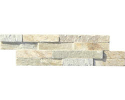 Naturstein Verblendstein Quarzit 10,0x40,0 cm beige