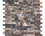 Hornbach Natursteinmosaik MOS Brick 476 30,5x32,2 cm braun