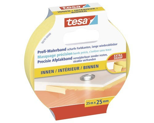 Malerkrepp Tesa Profi-Malerband Innen 25 mm x 25 m