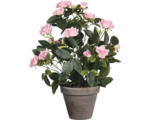 Hornbach Kunstblume Rose Ø 25 cm Höhe: 33 cm rosa