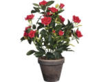 Hornbach Kunstblume Rose Ø 25 cm Höhe: 33 cm rot