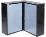 Hornbach Eck-Hängeschrank Küpper Hammerschlag-Silber 600x600x600 mm