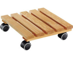 Pflanzenroller WagnerSystem Country mit bodenschonende Softrollen Kiefer 28x28 cm max. Tragekraft 100 kg