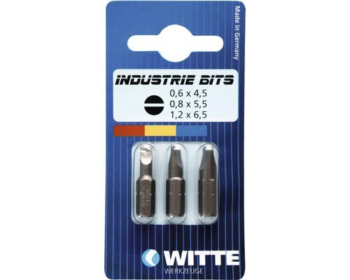 Bit 3er Pack Witte ¼" 25 mm Schlitz 4,5 / 5,5 / 6,5 mm