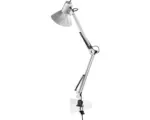 Hornbach Klemmleuchte Firmo silber mit Wippschalter schwenkbar