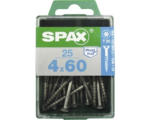 Hornbach Spax Universalschraube, Edelstahl A2, Senkkopf T 20, Holz-Teilgewinde, 4x60 mm, 25 Stück