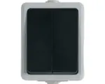 Hornbach Serienschalter Feuchtraum-Aufputz IP44 hellgrau, dunkelgrau