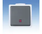 Hornbach Taster beleuchtet Feuchtraum-Aufputz IP44 hellgrau, dunkelgrau