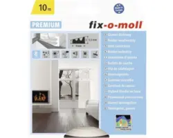E-Profildichtung fix-o-moll selbstklebend weiß 10 m 4 x 9 mm