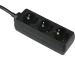 Hornbach Steckdosenleiste 3-fach H05VV-F3G1,5 schwarz 3,0 m