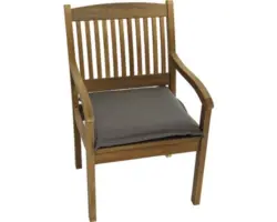 Sitzkissen 50 x 50 cm grau/braun