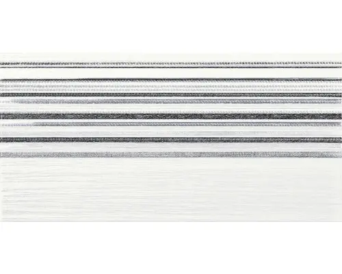 Steinzeug Dekorfliese Trame 40,0x20,0 cm weiß matt