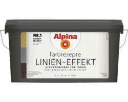 Alpina Wandfarbe Linien Spiel weiß 4,5 l