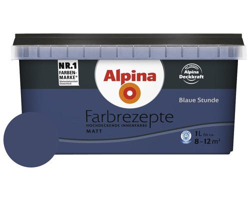 Alpina Wandfarbe Farbrezepte Blaue Stunde 1 l