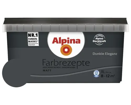 Alpina Wandfarbe Farbrezepte Dunkle Eleganz 1 l