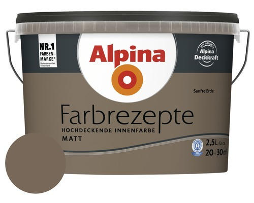 Alpina Wandfarbe Farbrezepte Sanfte Erde 2,5 l