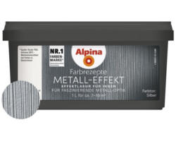 Alpina Farbrezepte Effektlasur Metall-Effekt silber 1 l