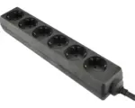 Hornbach Steckdosenleiste 6-fach, 3G1,5, schwarz, 3 m