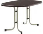 Hornbach Gartentisch Sieger Mecalit 140x90x72 cm braun