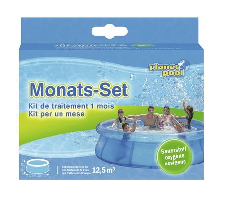 Monats Set Sauerstoff Planet Pool Pulver für 12,5 m³